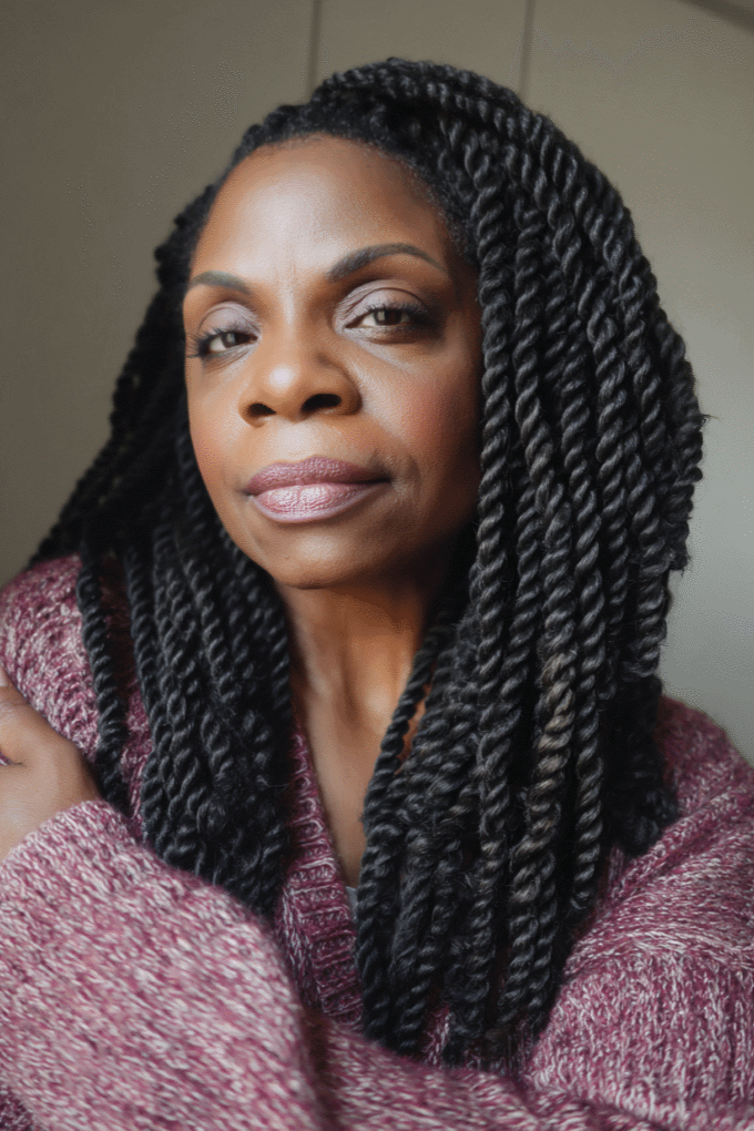 2. Voluminous Medium-Length Two-Strand Twists