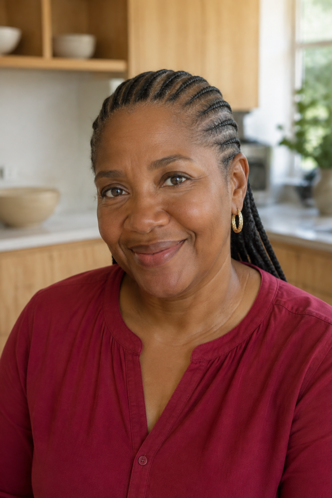 3. Classic Backwards Cornrows into Straight-Back Braids