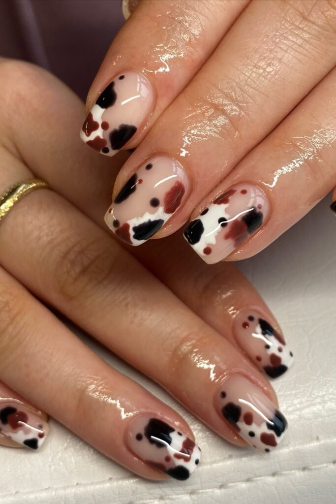 1. Bold Classic Black and White Cow Print