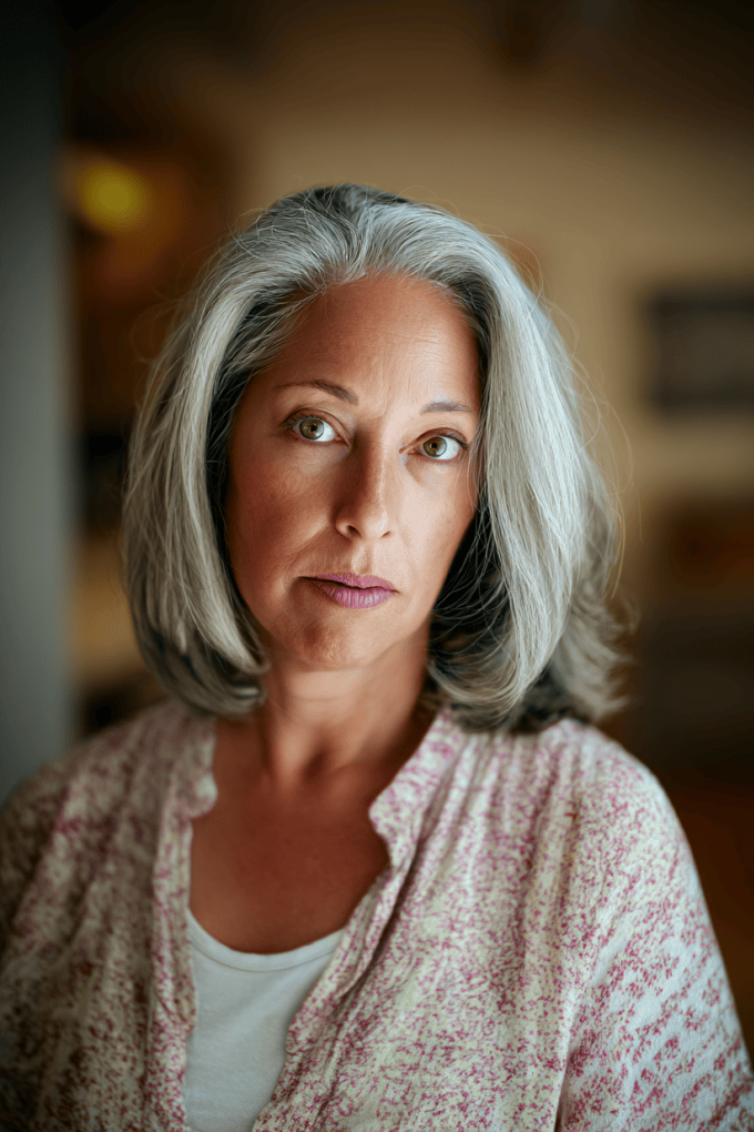 10. Soft Silver-Gray Lob with Inward-Curled Ends