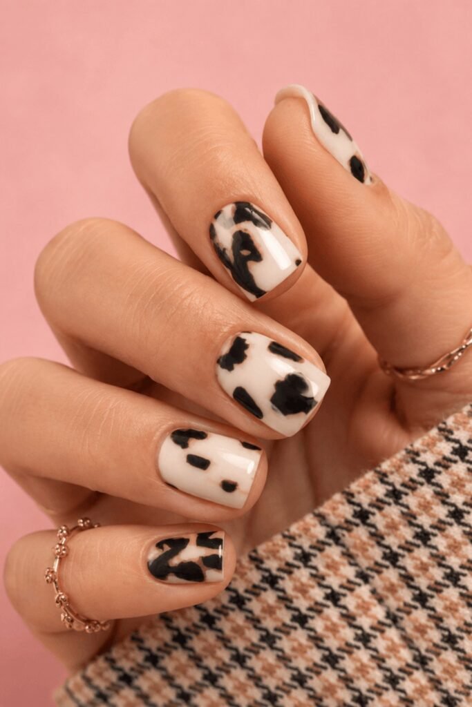 13. Western Cow Print with Cactus and Bandana