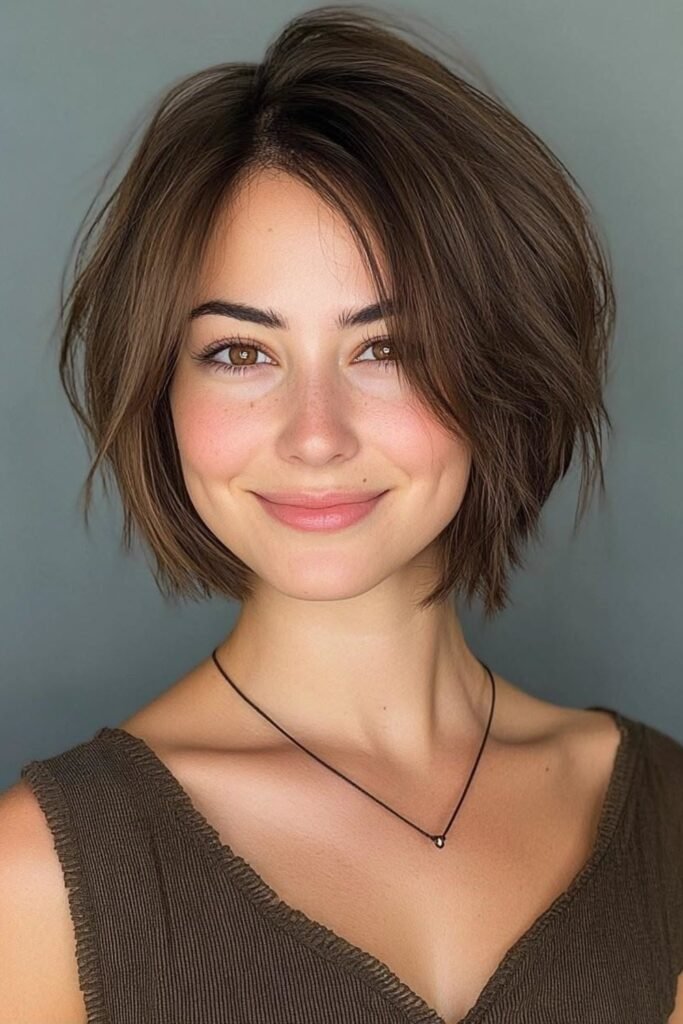 16. Angled A-Line Bob with Deep Side Part