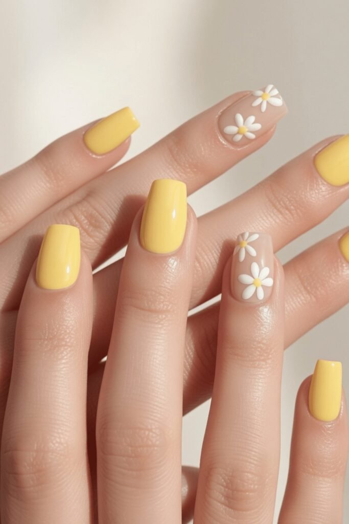 18. Sunset Yellow and Peach Ombre