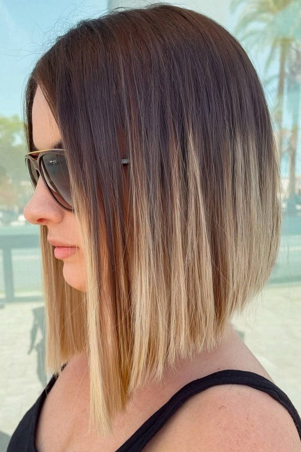 9. Wavy Textured Brunette Bob