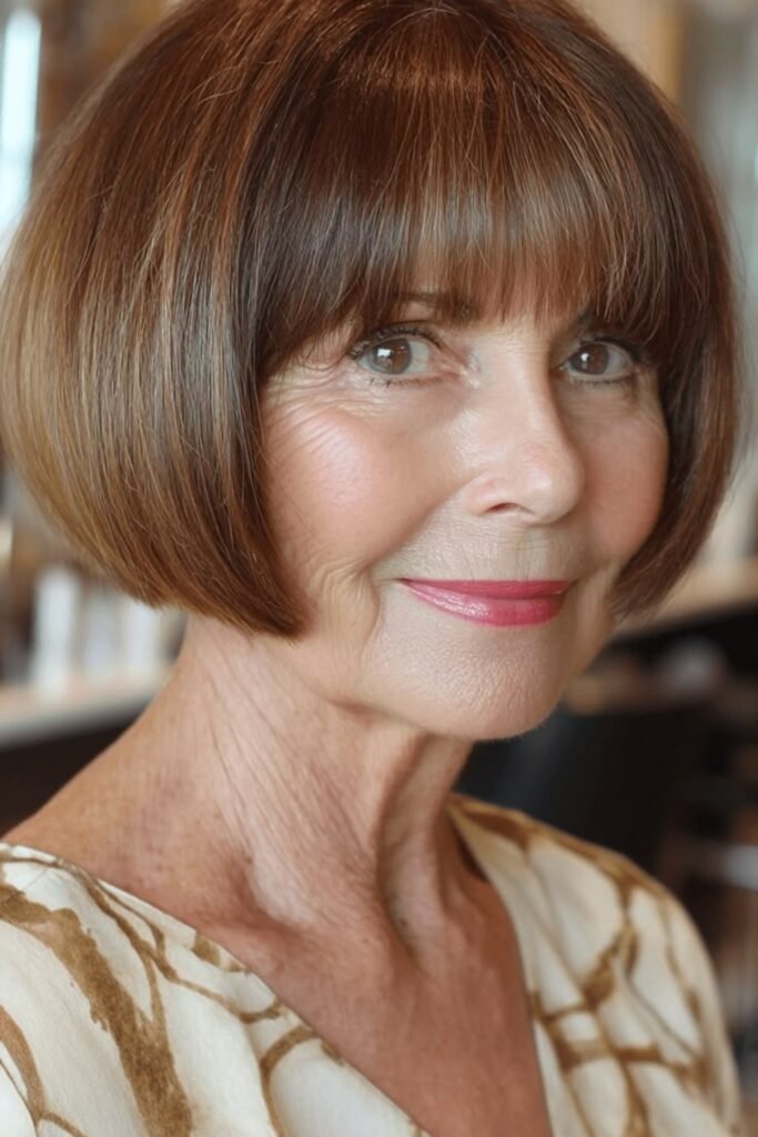 15. (Auburn Classic Bob with Full Bangs)