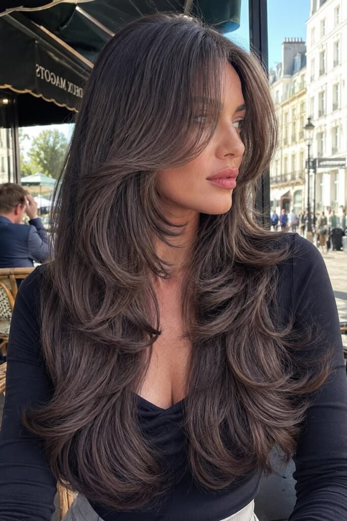 1. Glossy Espresso Butterfly Layers