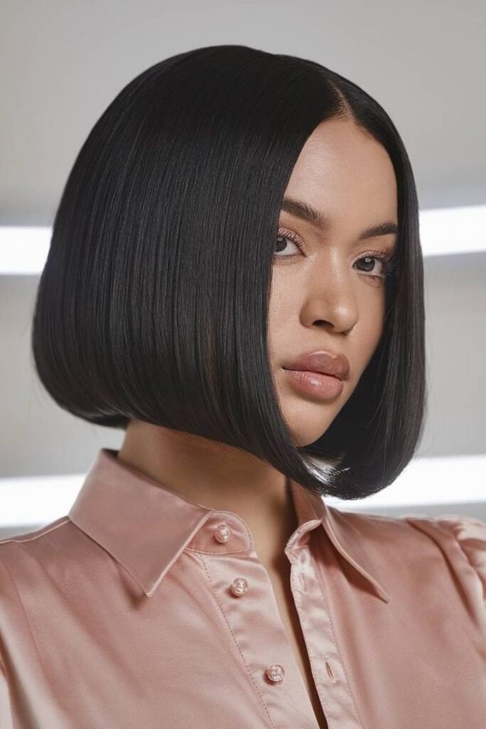 12. Jet Black Glossy Cinch Bob