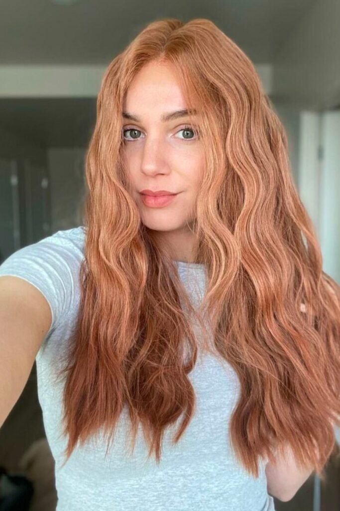 14. Strawberry Copper Beach Crimp Waves