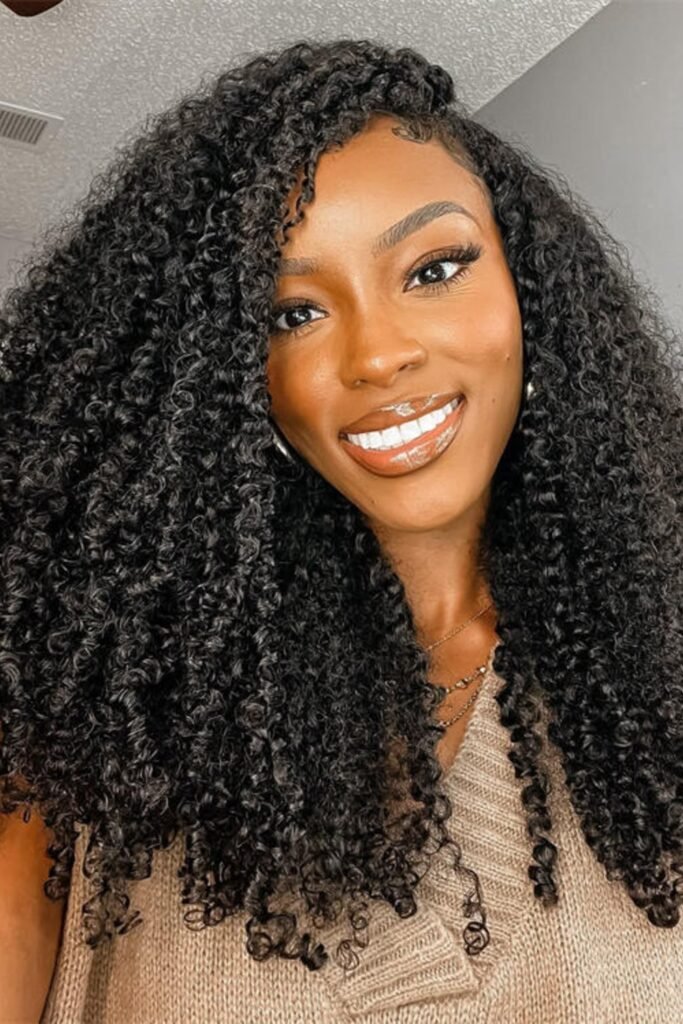 8. Voluminous Kinky Curly Crochet