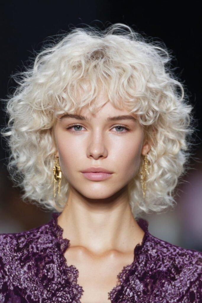 5. (Icy Curly Shag with Fringe)