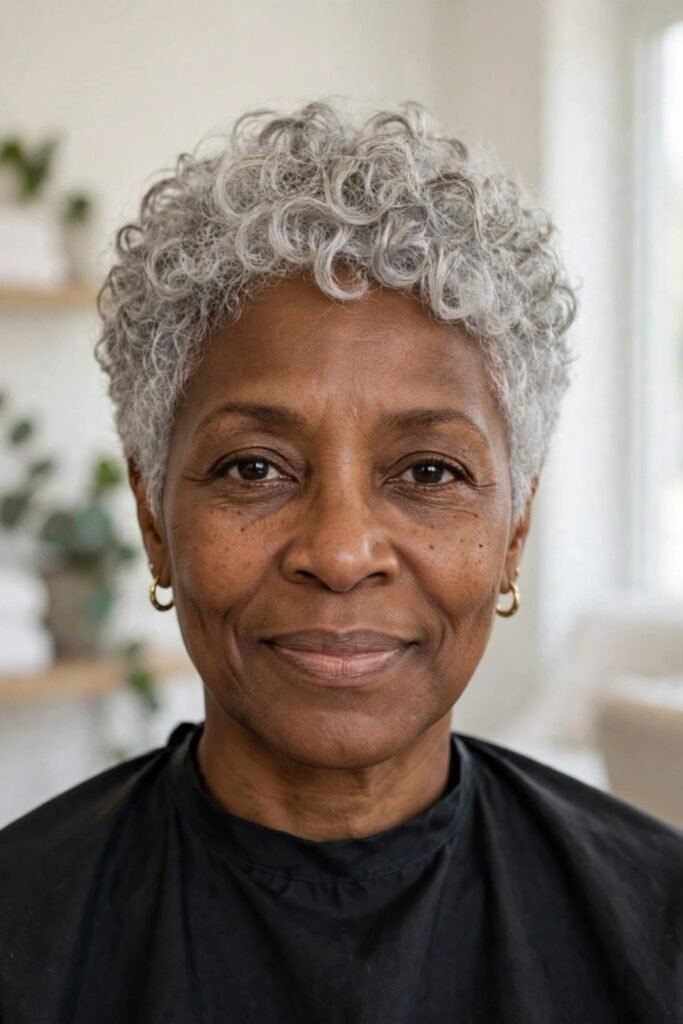 11. (Soft Silver Curl Pixie)