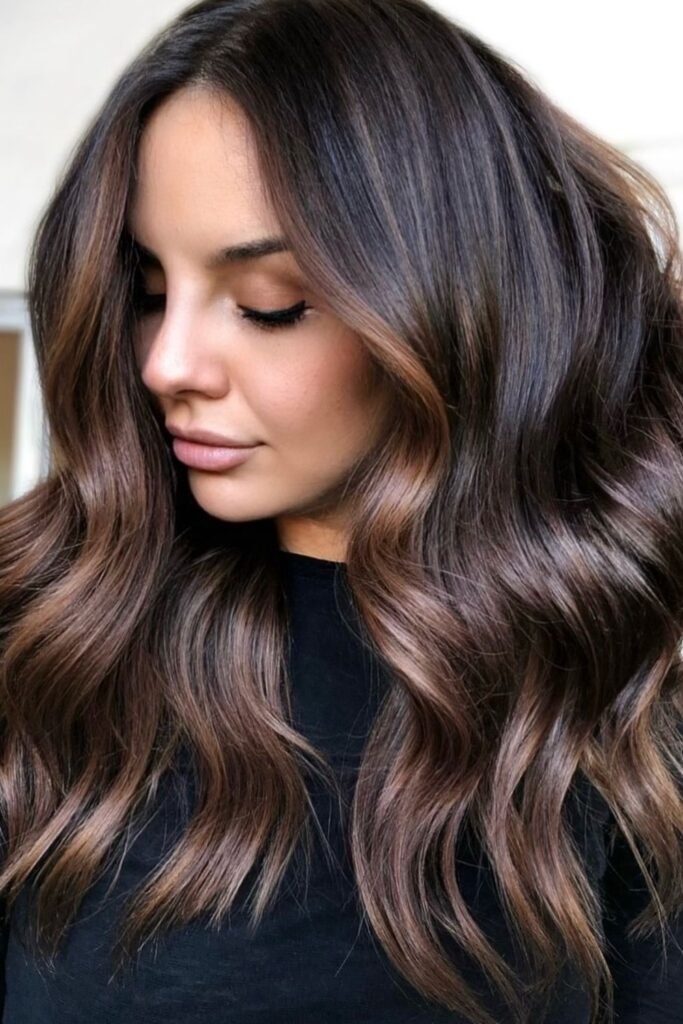 13. Espresso Waves with Caramel Ribbons