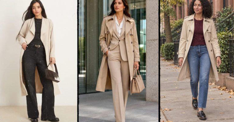 outfits-with-trench-beige