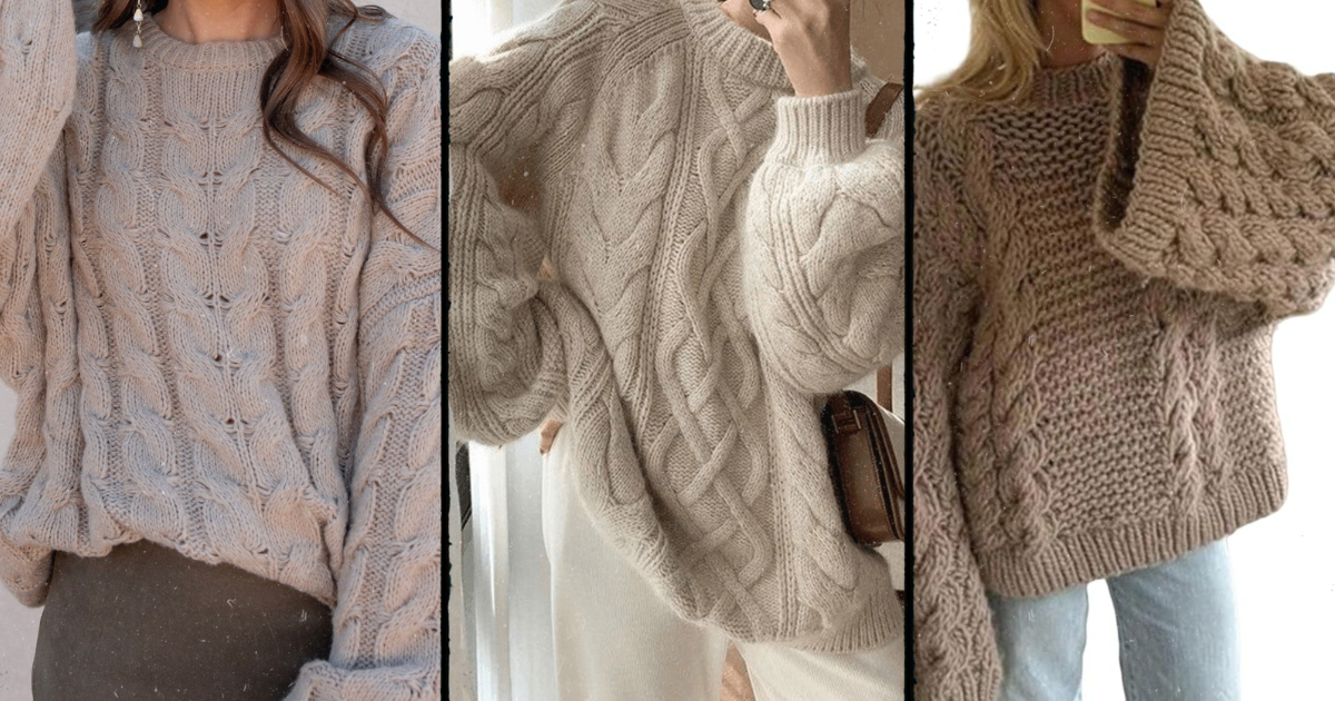 oversied-brown-cable-knit-sweater-for-cozy-fall-outfits