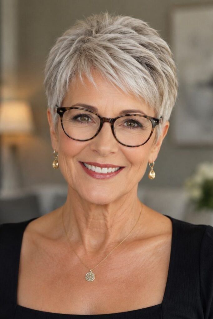 11. (Classic Silver Pixie with Glasses)