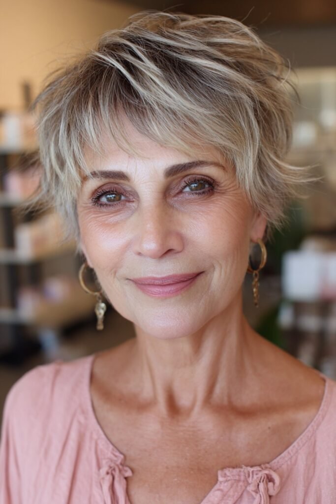 20. (Honey Taupe Shaggy Pixie)