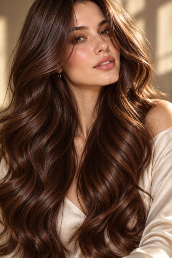 20. Glossy Chocolate Brown With Soft Red-Brown Warmth