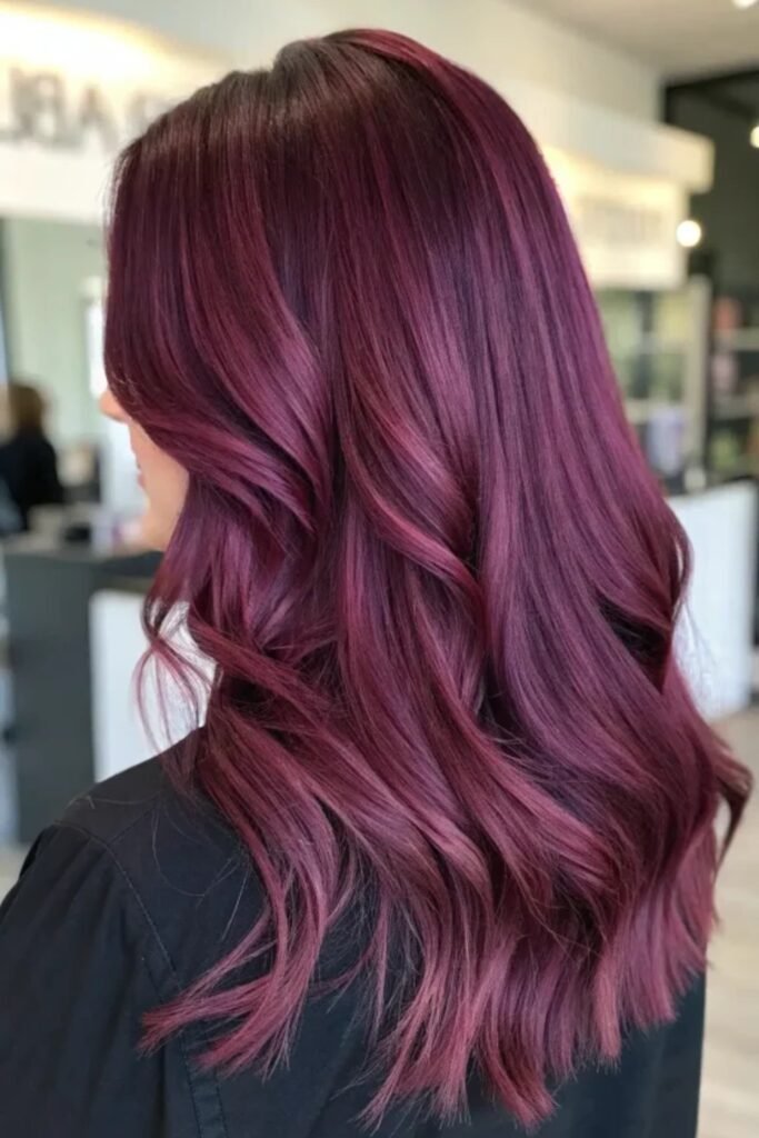 14. Mulberry Plum Pink Long Layers