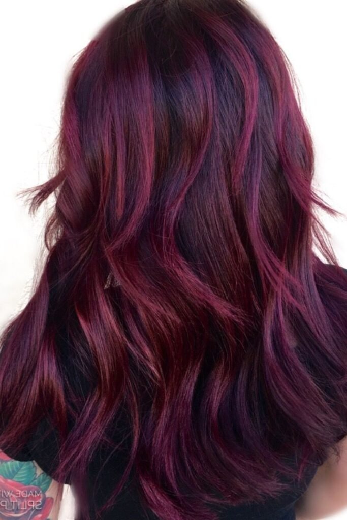 16. Violet and Magenta Ribbons on a Dark Base