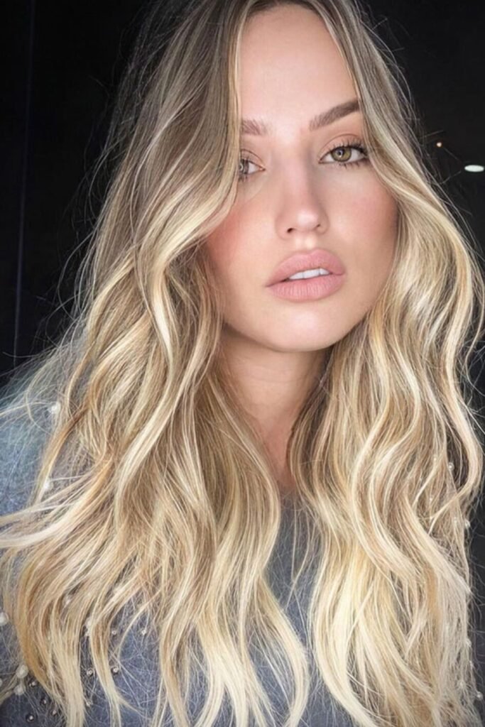 10. Sunlit Golden Blonde Waves