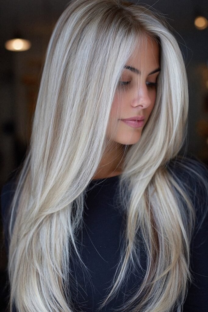 14. Silver Platinum Straight Layers